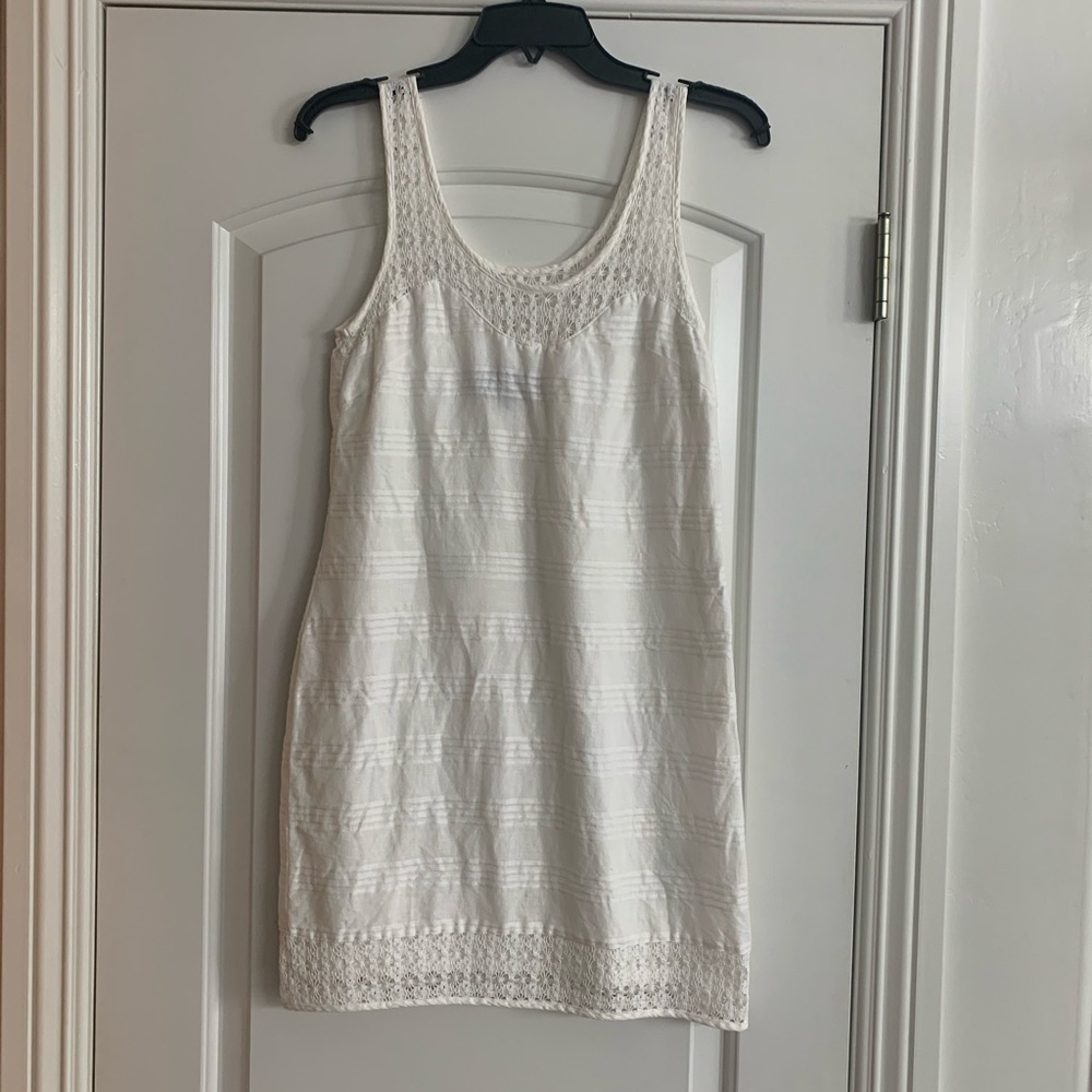 Jack white dress with crochet detail